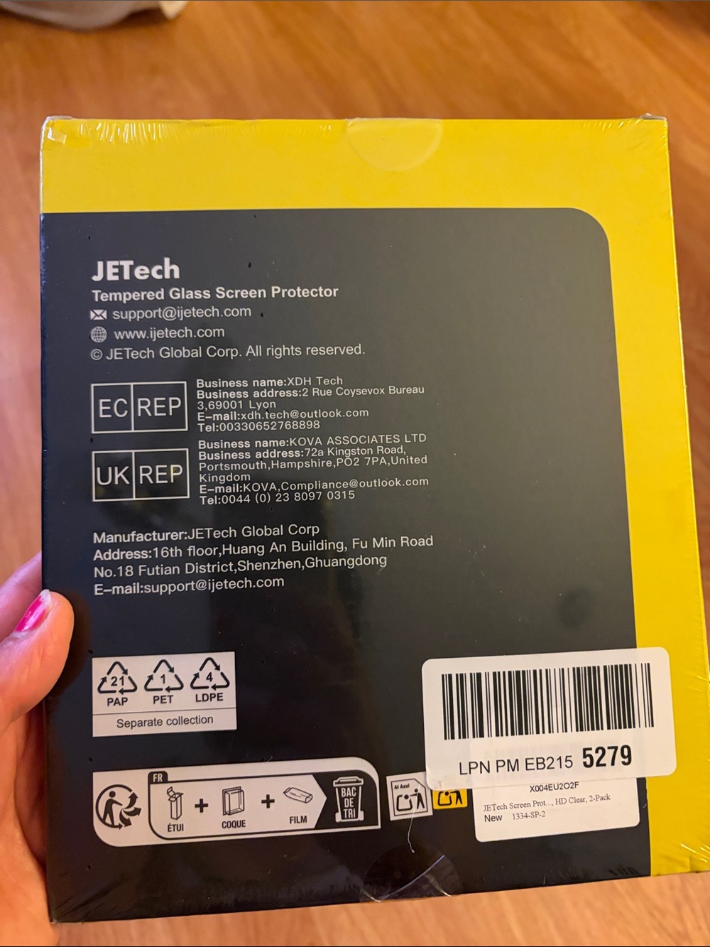 JetechTempered glass screen protector - Picture 2 of 2
